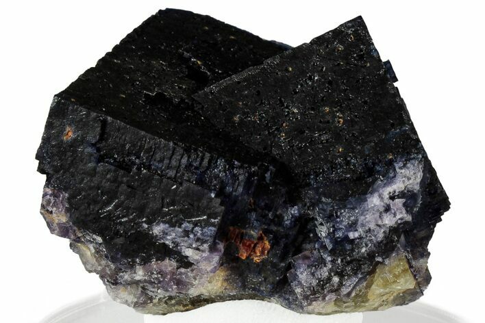 Dark Purple Fluorite Crystal Cluster - Cave-in-Rock, Illinois #322788